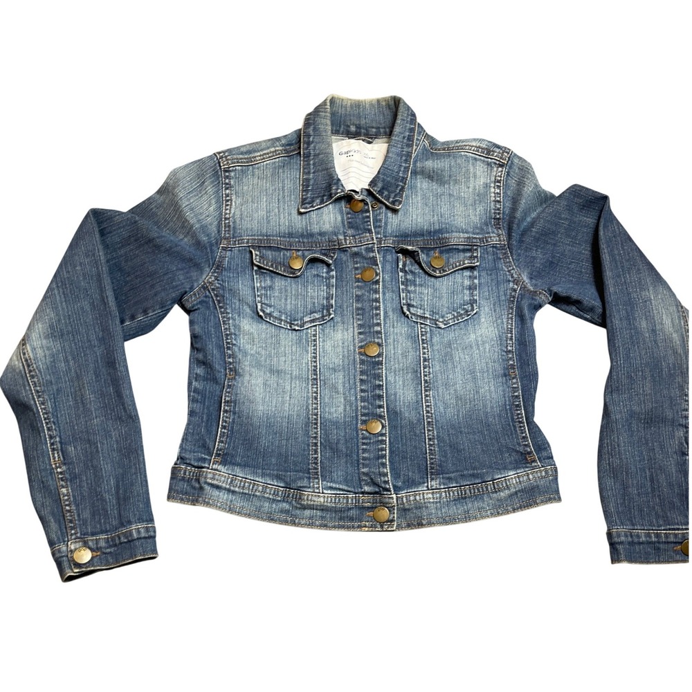 GapKids Girls XXL Medium Wash Blue Denim Jacket 511627-00 HOL 13